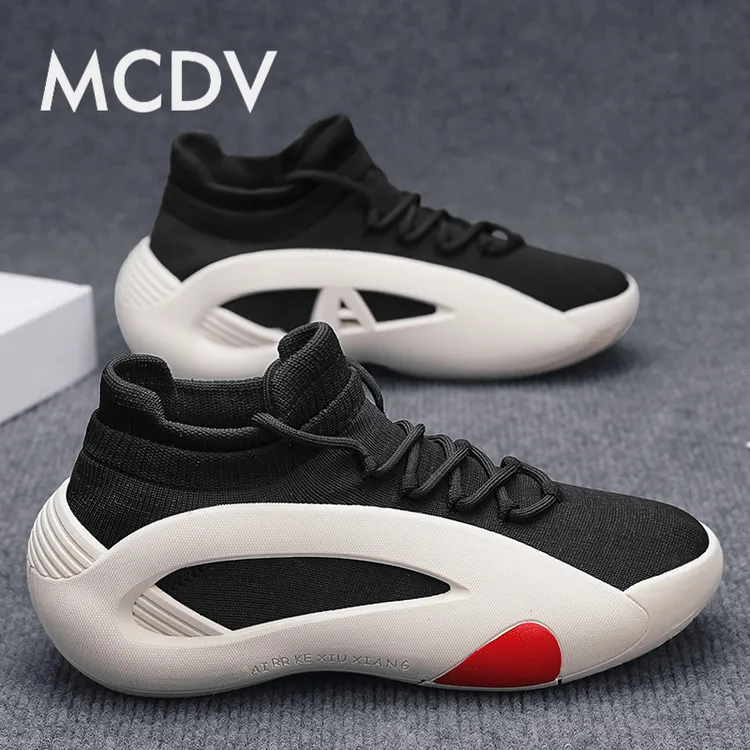 男鞋2025夏季新款飞线科技透气梵斯椰子鞋男款厚底增高休闲运动鞋