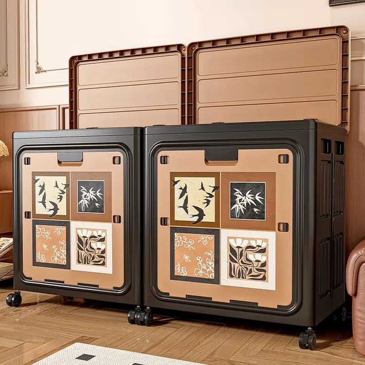 衣服收纳箱大容量家用翻盖整理箱折叠多功能储物箱玩具零食收纳筐