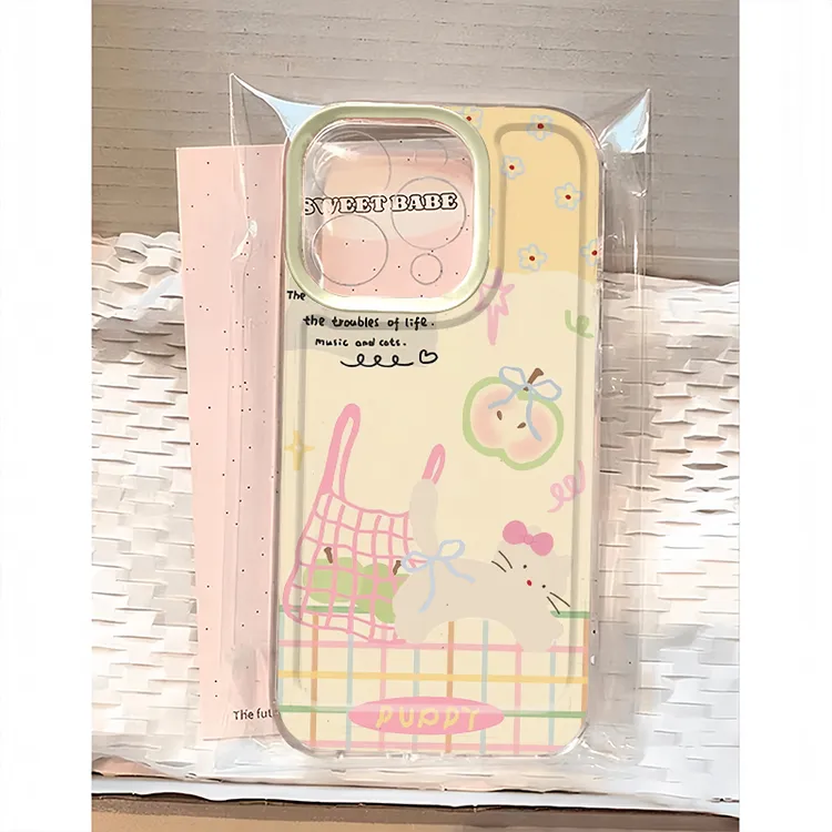 BANCA涂鸦小猫适用iphone16/15pro手机壳苹果14华为vivo小米oppo