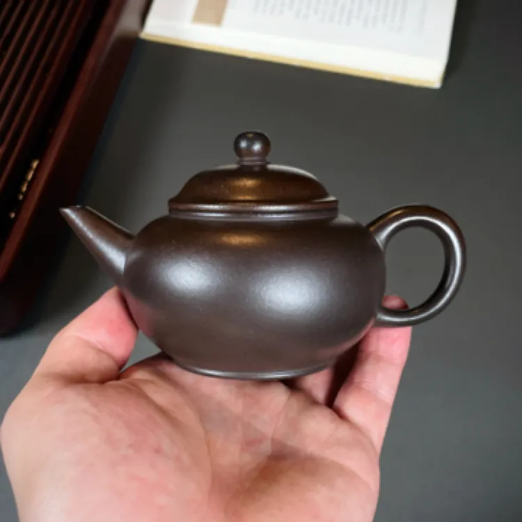 柴烧水平 原矿紫泥160cc小品&半手工茶壶