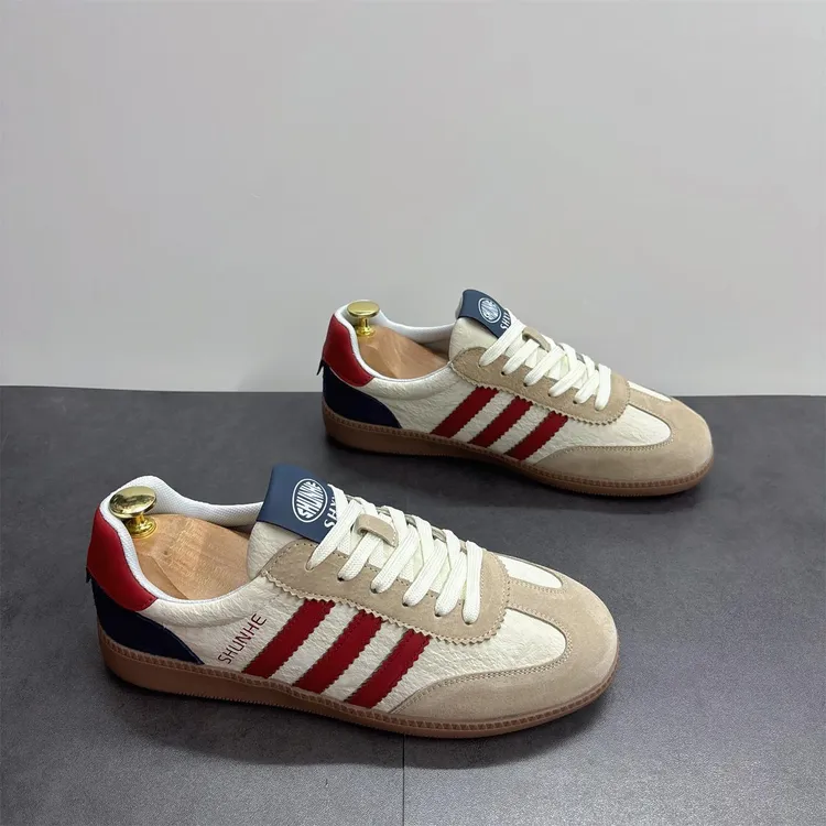 覆古德训板鞋鞋男2025秋季新款百搭三道杠运动鞋时尚低帮鞋休闲鞋