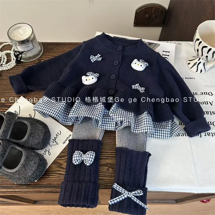 女童秋装套装2025秋新款韩版童装女宝宝春秋两件套