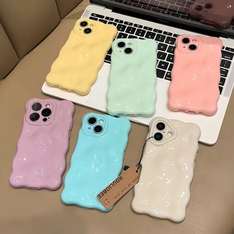 泡芙云朵壳适用苹果16promax手机壳iPhone15全包防摔14/13/12软11
