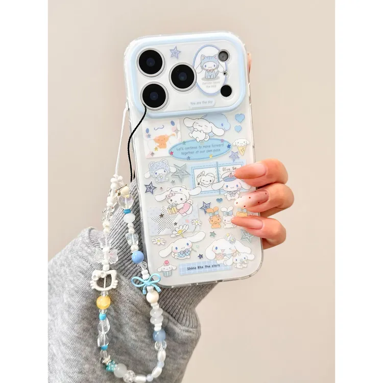 可爱鎏金星星玉桂狗适用苹果17promax手机壳iphone16新款15防摔14