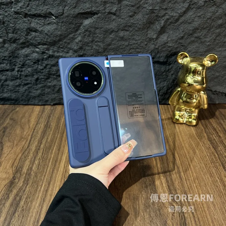 适用于vivoxfold5手机壳折叠屏vivo x fold5保护腕带支架全包中轴