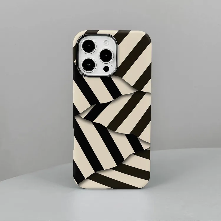 黑色叠层适用苹果iPhone16promax手机壳15plus华为OPPO小米VIVO