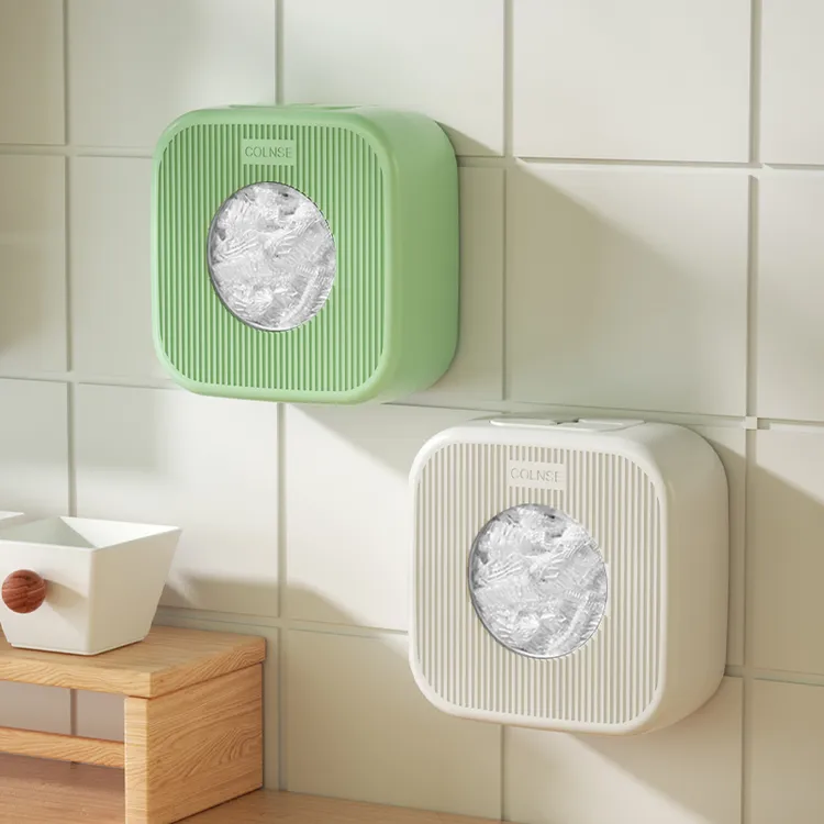 保鲜膜套罩收纳盒免打孔壁挂食品级一次性保鲜袋收纳神器厨房家用