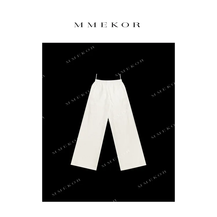 MMEKOR“行走缪斯裤 ” 2025新款高智淡人风休闲裤 79826