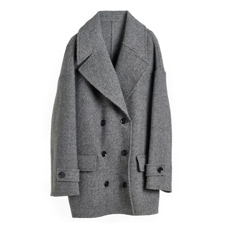 生活主张 Advocatelife时尚气质简约百搭绵羊毛呢子外套HQ372037