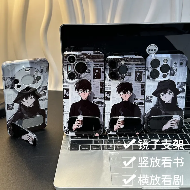奥菲顿报纸小兰新一支架适用苹果16菲林手机壳华为vivo小米15oppo