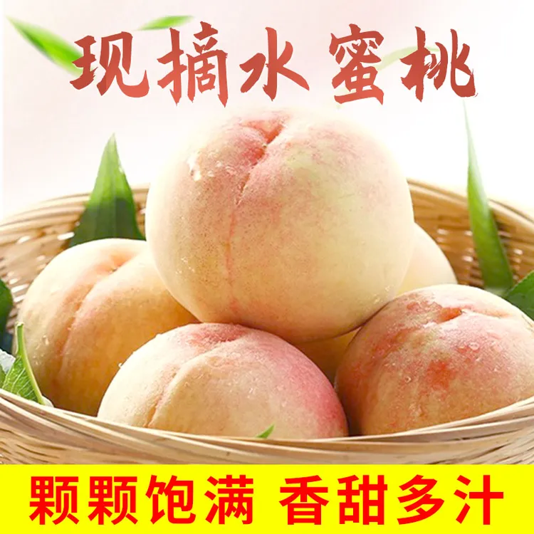 上海南汇大团水蜜桃正宗礼盒装香甜爆汁特大果多汁软桃