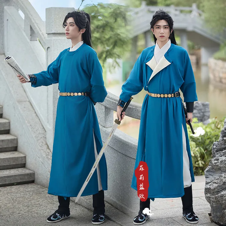 汉服男装古风公子唐制圆领袍男生全套武侠风剑客成人少年感侠客风