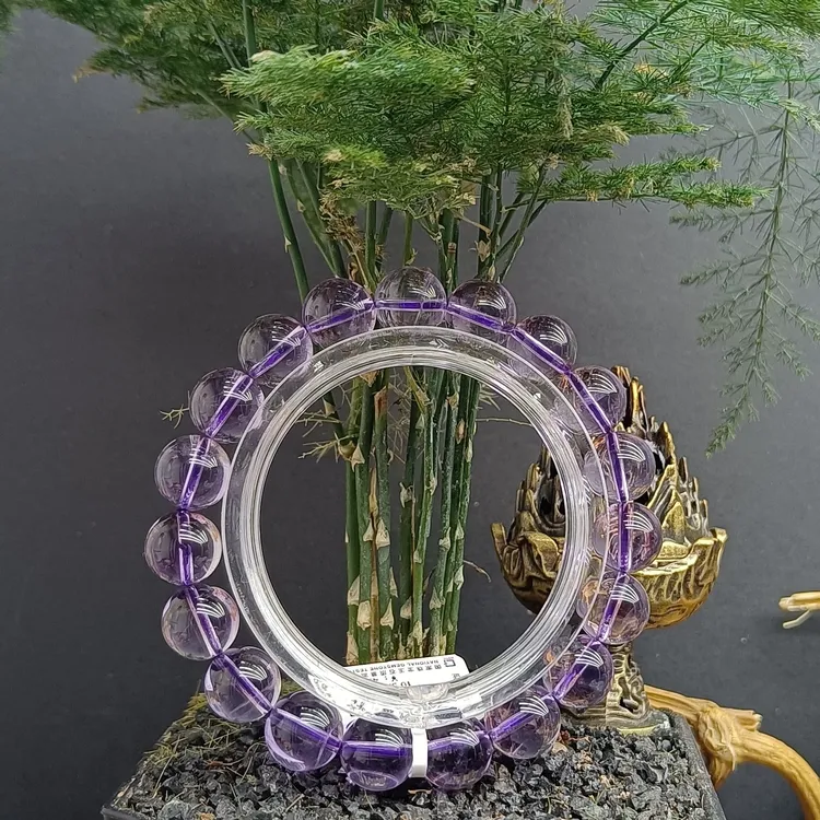 天然净体巴西紫水晶手串 多样性发其一