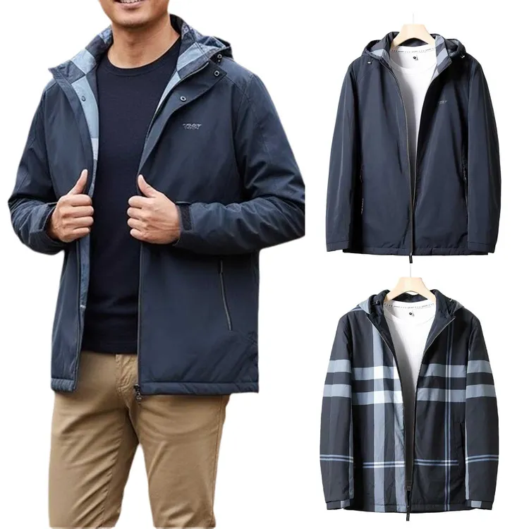 剪标一线高级两面穿45绵羊毛填充秋冬男户外休闲防寒棉服夹克外套