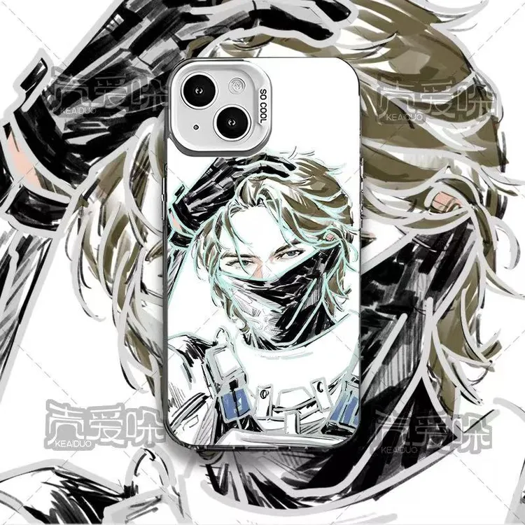 三角洲无名适用于苹果华为oppo小米vivo荣耀一加彩银手机防摔壳