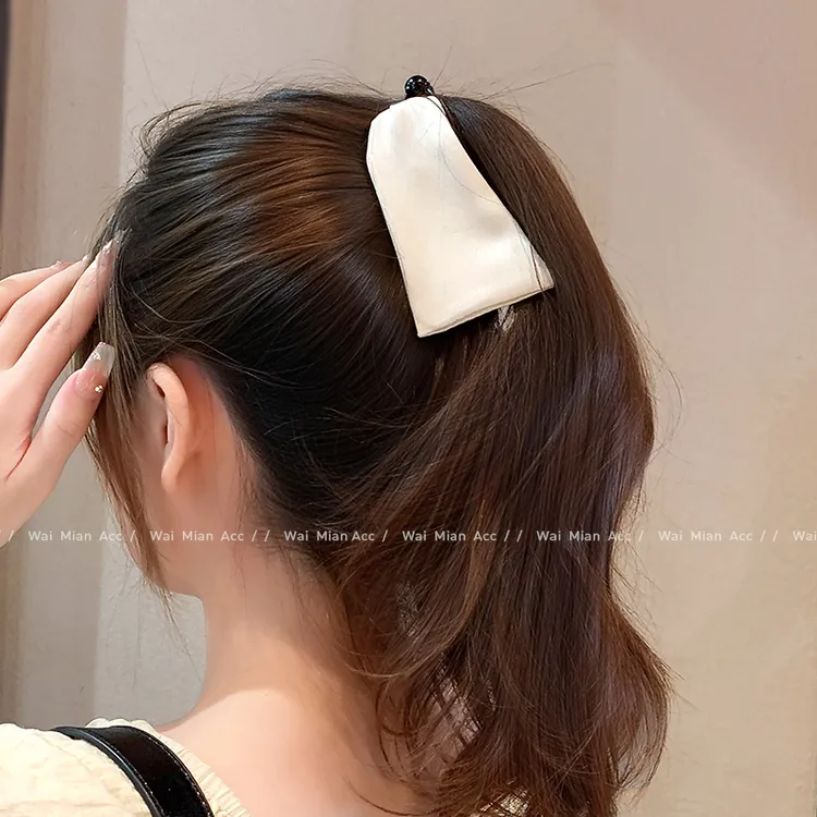 高级感韩版蝴蝶结发夹香蕉夹女气质高马尾夹后脑勺盘发夹新款头饰