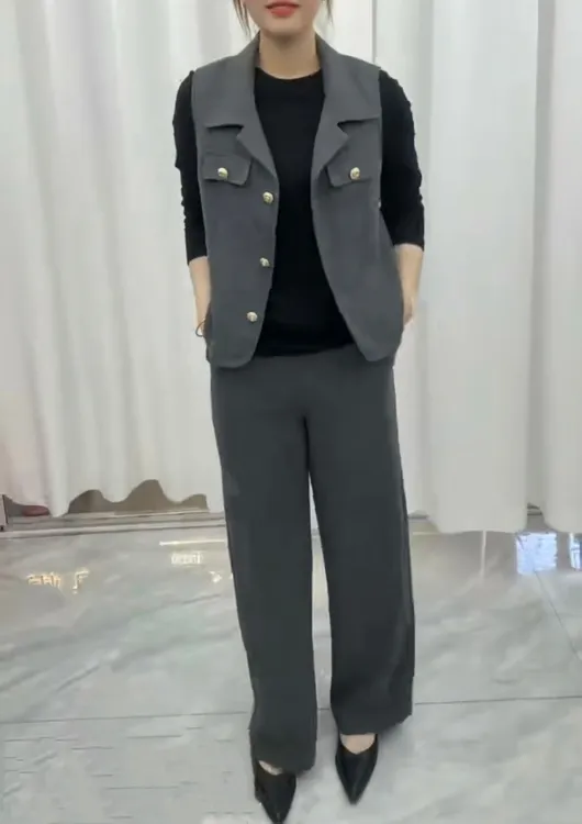 春季女士修身洋气显瘦名媛风时尚套装