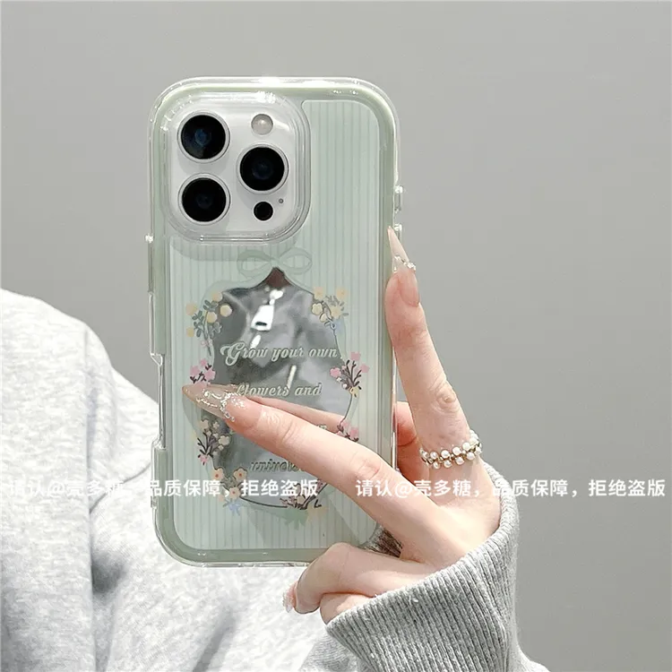 炫彩镜面适用苹果17/iPhone/华为荣耀/OPPO/小米手机壳pura70爆款