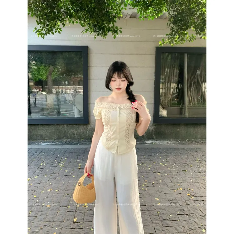 萌面侠芝士现货【杏仁奶糖】洋气衣服女上衣女生韩系ins衣服夏6151
