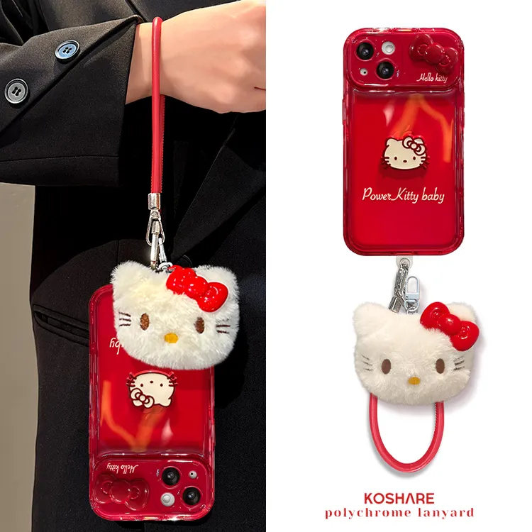 KT公仔适用于苹果17华为oppo/vivo小米iPhone16pro翻盖镜子手机壳