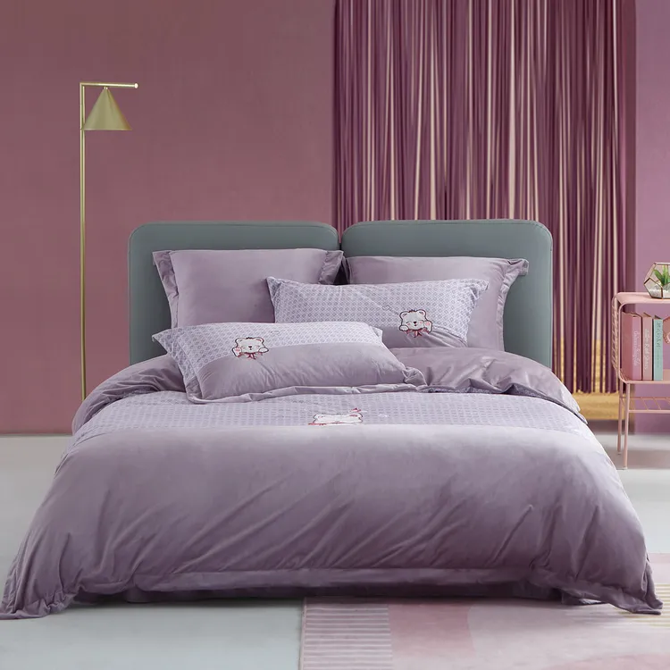 萌萌熊抗菌防螨保暖四件套