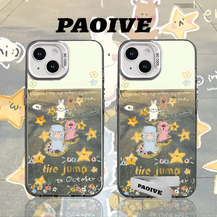 动物合集创意适用苹果华为vivoiPhone小米三星防摔彩银手机壳