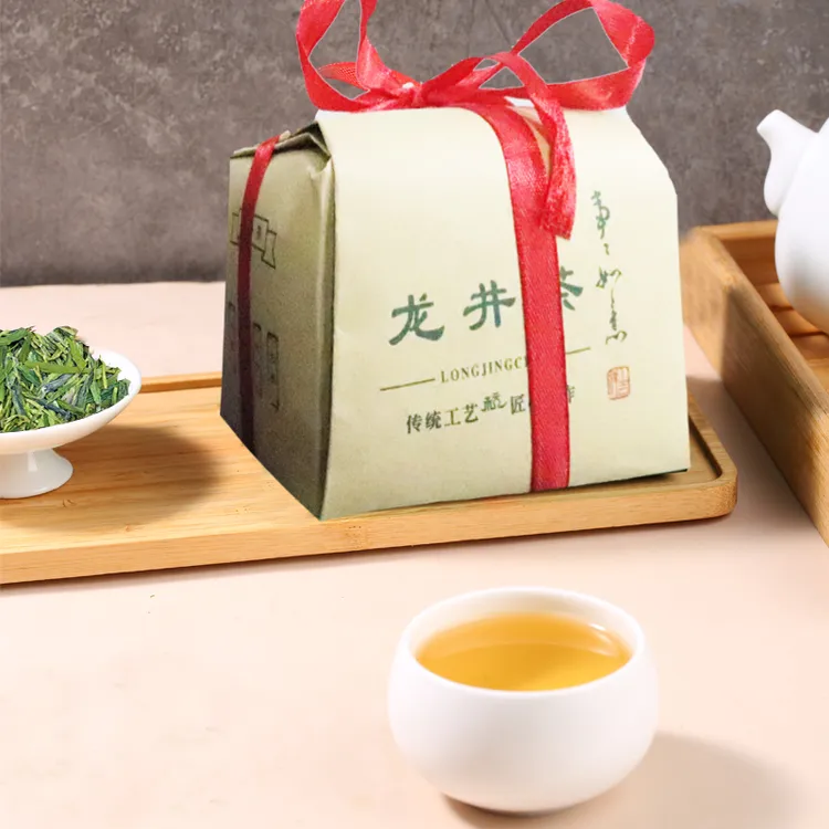 宸府梅家雨前龙井2025新茶豆香型杭州钱塘龙井口粮茶纸包装125g