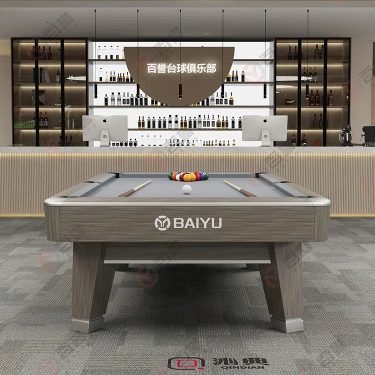 百誉美式九球台球桌标准9尺高端商用家用球房俱乐部用桌美式X15