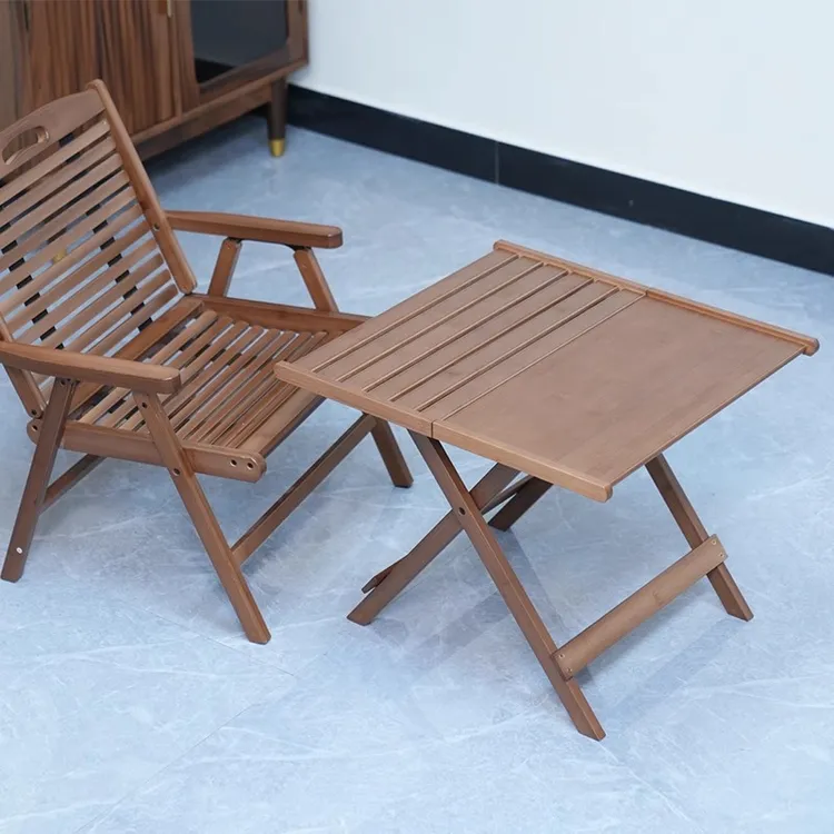 楠竹折叠桌椅户外休闲桌便携式餐桌折叠椅阳台小茶桌靠背椅组合桌