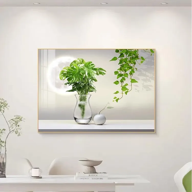 现代简约餐厅装饰画2024进门客厅背景墙挂画北欧餐桌饭厅歺厅壁画