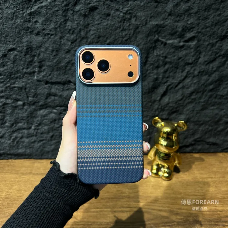 适用于苹果17promax手机壳真凯夫拉iPhone17pro碳纤维超薄磁吸