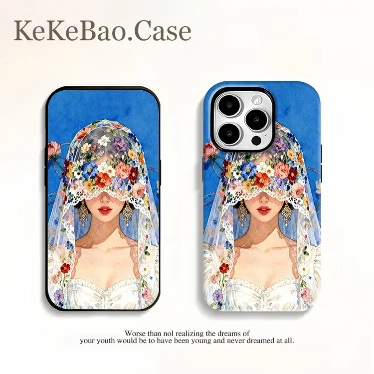 鲜花新娘适用苹果17promax16华为mate60vivo小米oppo个性一加荣耀