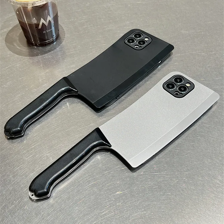 菜刀型适用苹果16手机壳iPhone17promax搞怪15创意14个性13沙雕丑