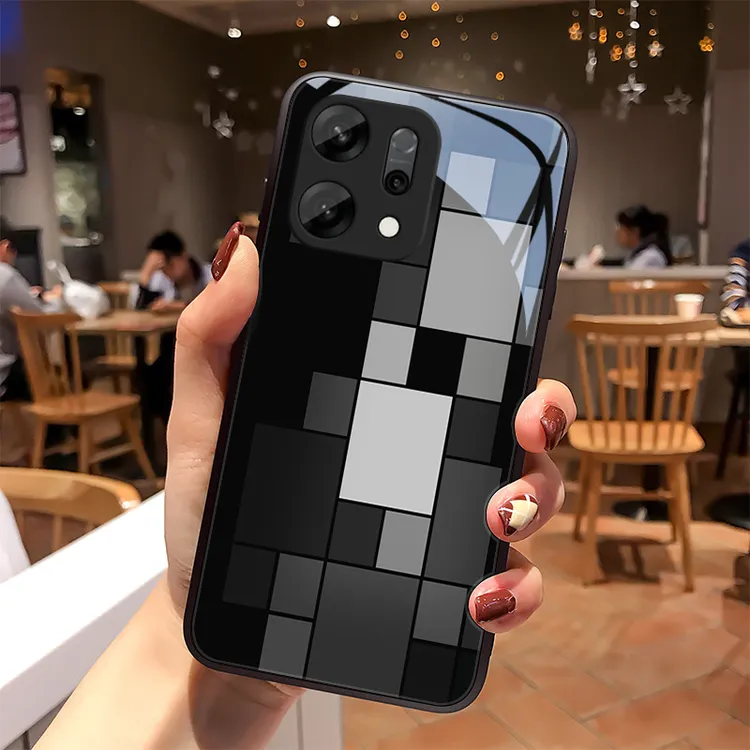 高级灰适用oppoReno14手机壳Reno14Pro玻璃壳壳散热质感男生女款