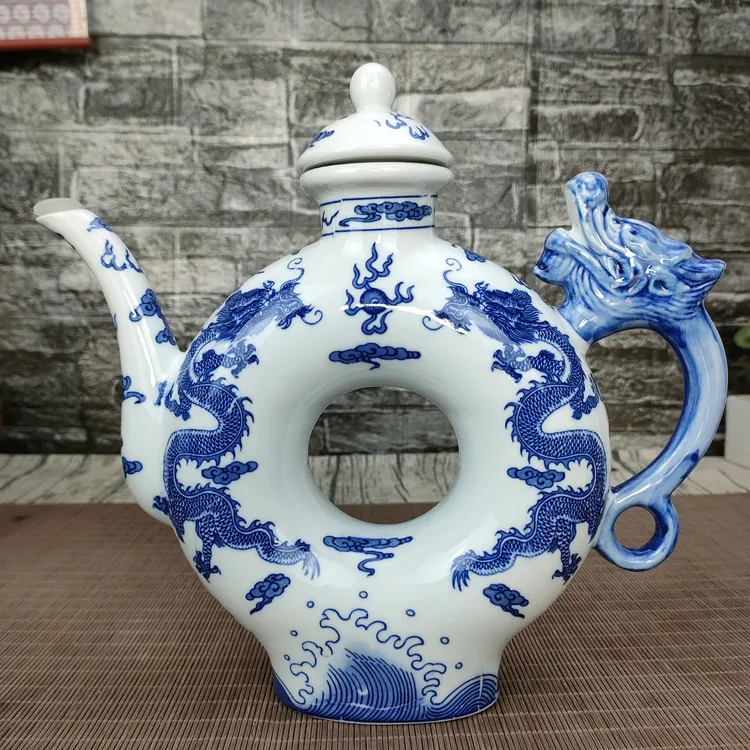 景德镇陶瓷酒瓶1斤装高档太白醉密封酒具酒壶家居酒柜空酒坛摆件