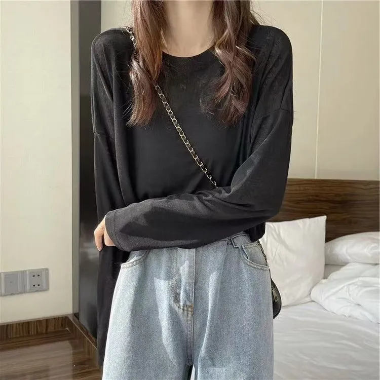 【米大方•自制】韩版糖果色薄款百搭防护罩衫-00951-DD