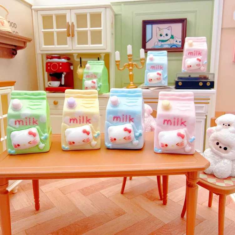 【雨的创意-kt牛奶利乐盒定制款】立体树脂diy饰品创意配件
