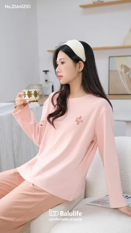 佰伦世家25年41250秋冬女马丁棉保暖休闲家居服套装