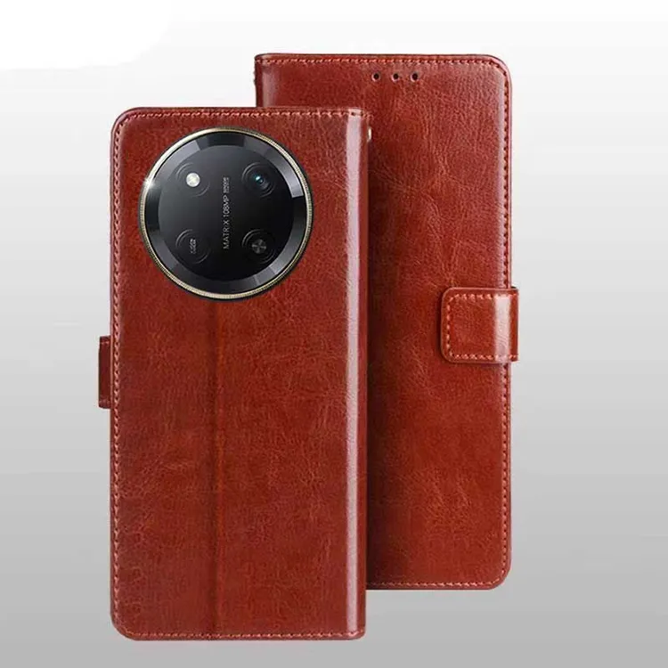 适用荣耀X60Pro手机壳5G防摔荣耀X60Pro翻盖式插卡钱包款商务皮套