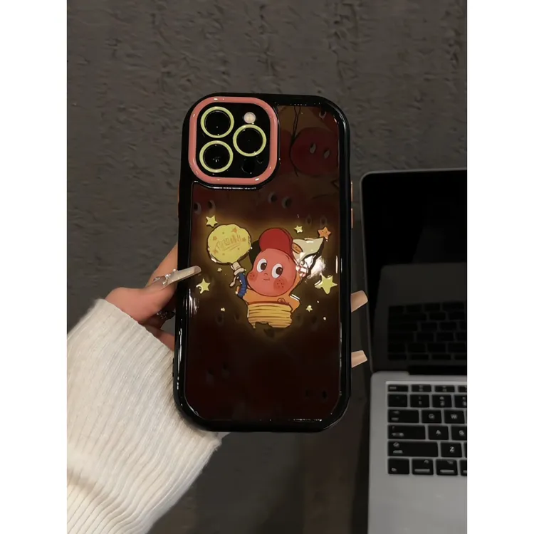 满屏星星人适用苹果16pro创意iPhone15手机镜面奶油壳华为p70可爱