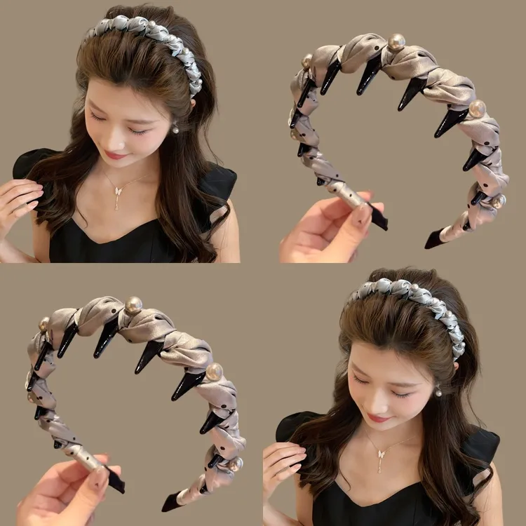 高级感珍珠发箍女2025新款发带高颅顶洗脸头箍压发卡发捆头饰