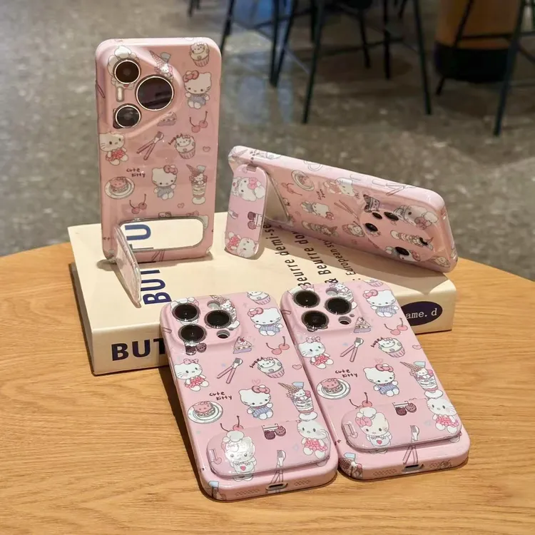 奥菲顿满屏甜品凯蒂支架适用苹果17菲林16手机壳华为vivo小米oppo