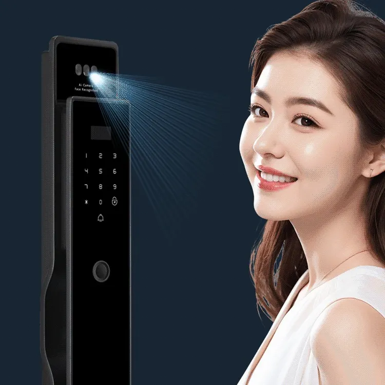 ICCSSI艾栖Z7PLUS+家用防盗门全自动3D人脸识别可视密码锁智能锁