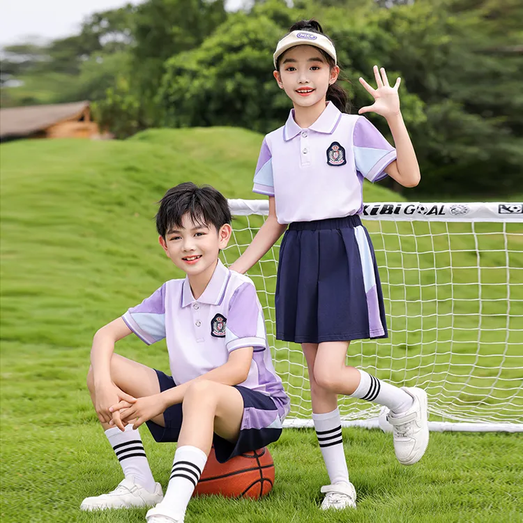 小学生校服夏季幼儿园园服大班毕业照服演出服套装儿童运动会班服