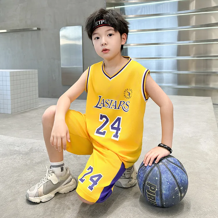 男童夏装套装篮球服2025新款儿童男孩中大童夏季背心速干运动训练