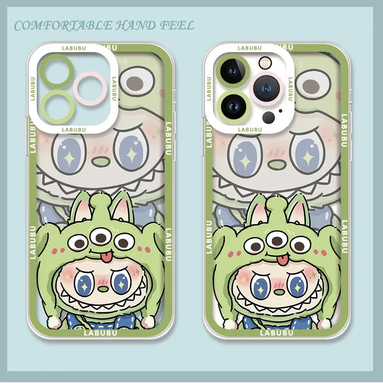 labubu卡通手机壳适用红米note12turbo小米civic4pro苹果12荣耀90