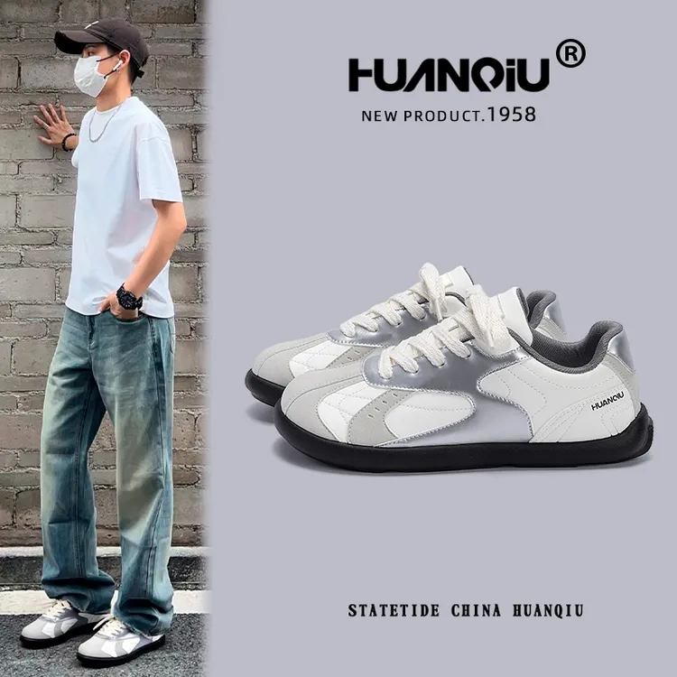 环球内增高时尚德训鞋男2025新款百搭时尚休闲小众学生ins韩版鞋
