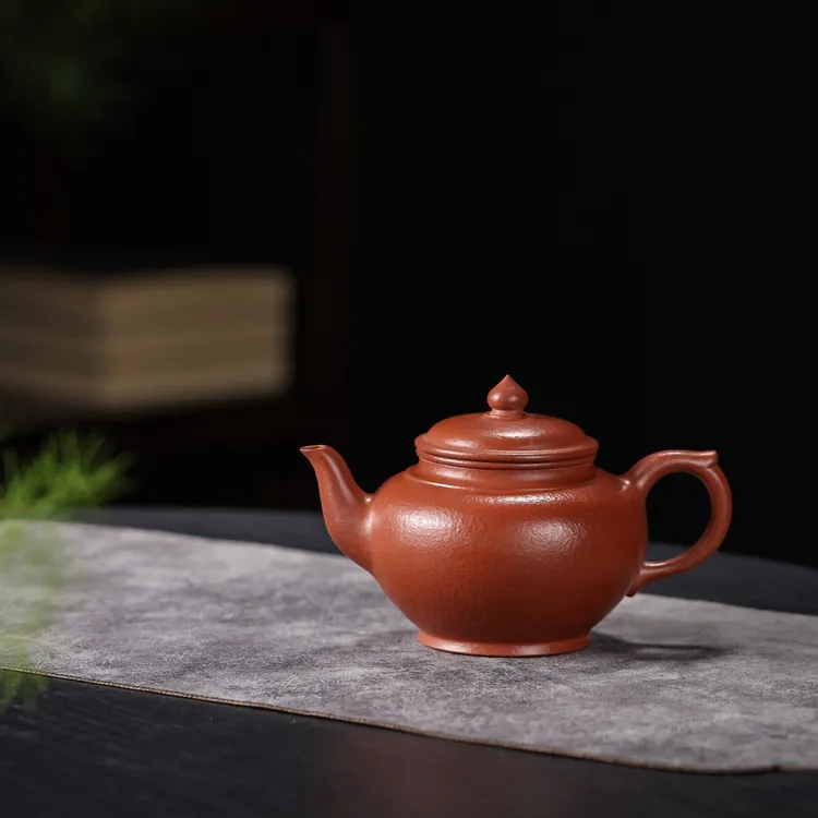 笑樱·全手工 原矿粗砂朱泥·250cc