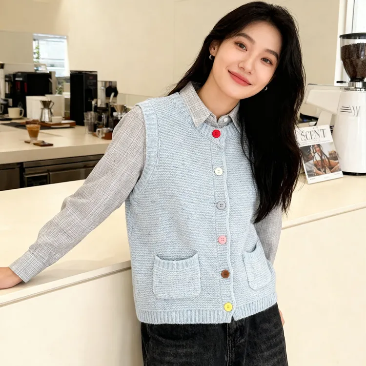 Basic House/百家好甜美马甲上衣独特漂亮小衫B0625B5LHG2