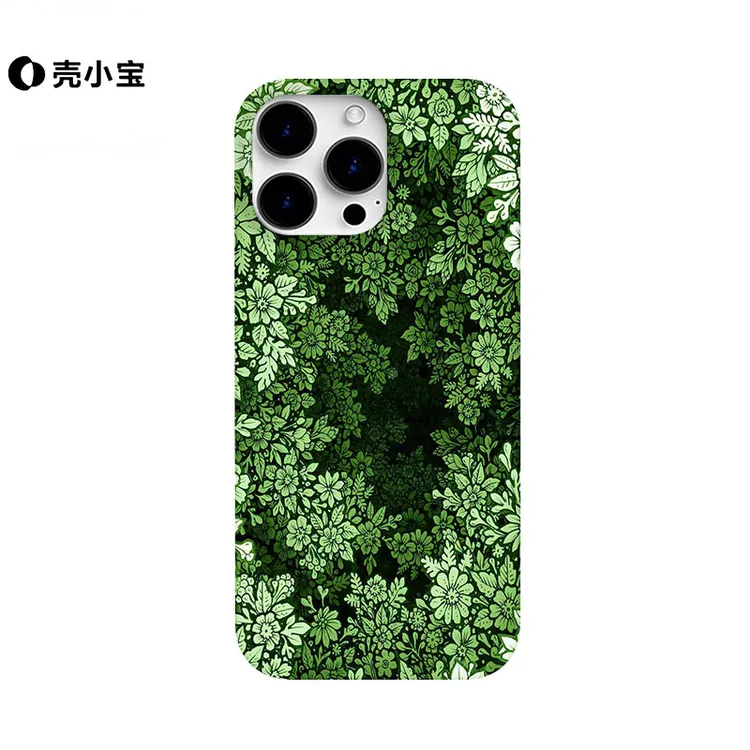 绿野花丛适用于苹果17pro个性iPhone16pro小米vivo华为oppo手机壳